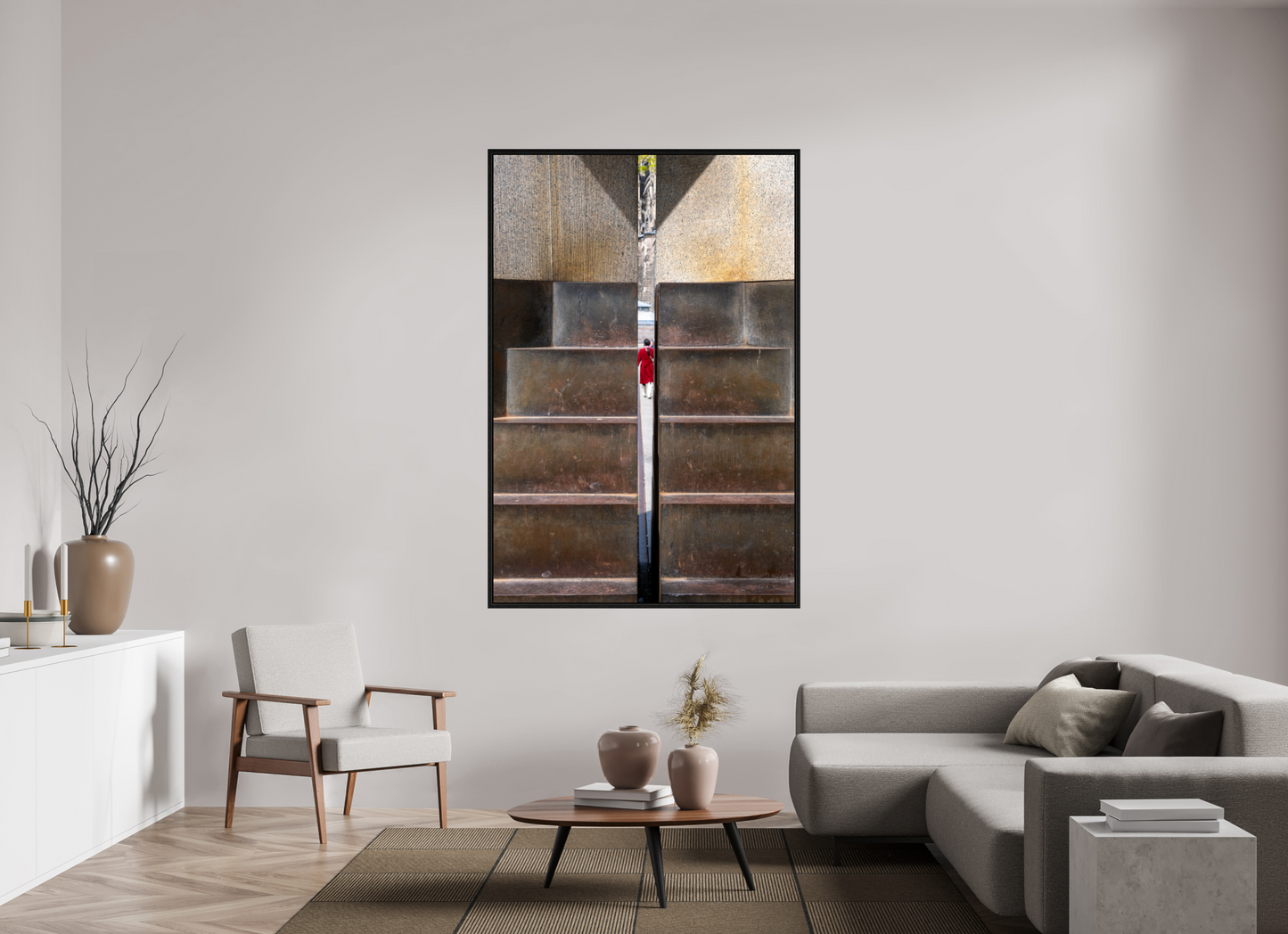 47 x 69.9″, Floater Frame In Between