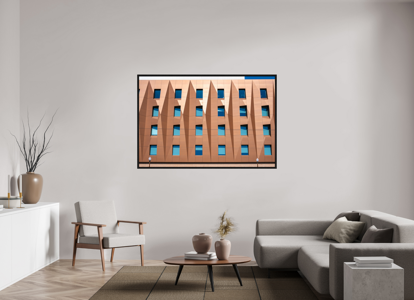 66 x 44″, Floater Frame Windows & Color