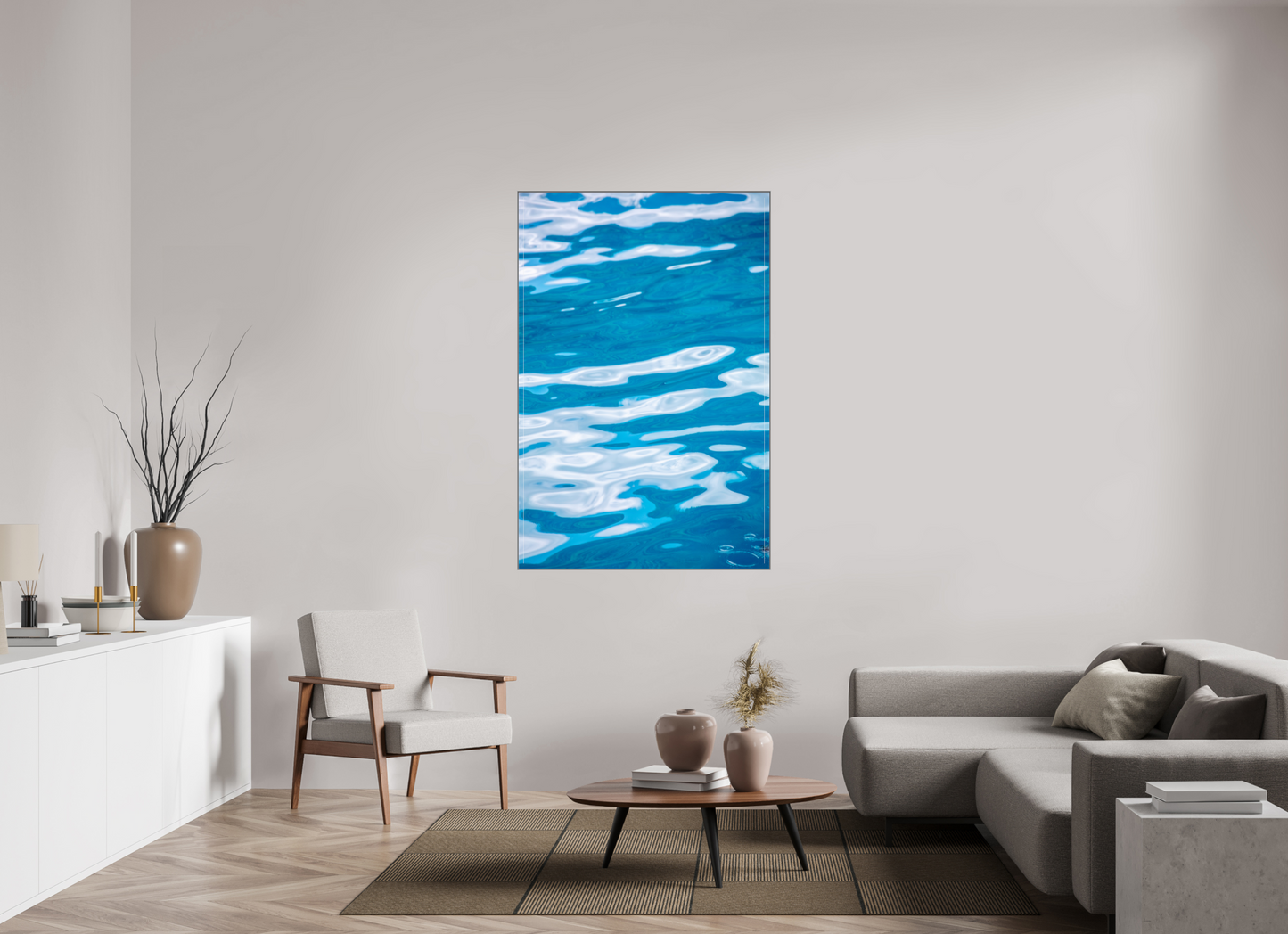 40 x 60″, Metal Print Acrylic Wavy Water