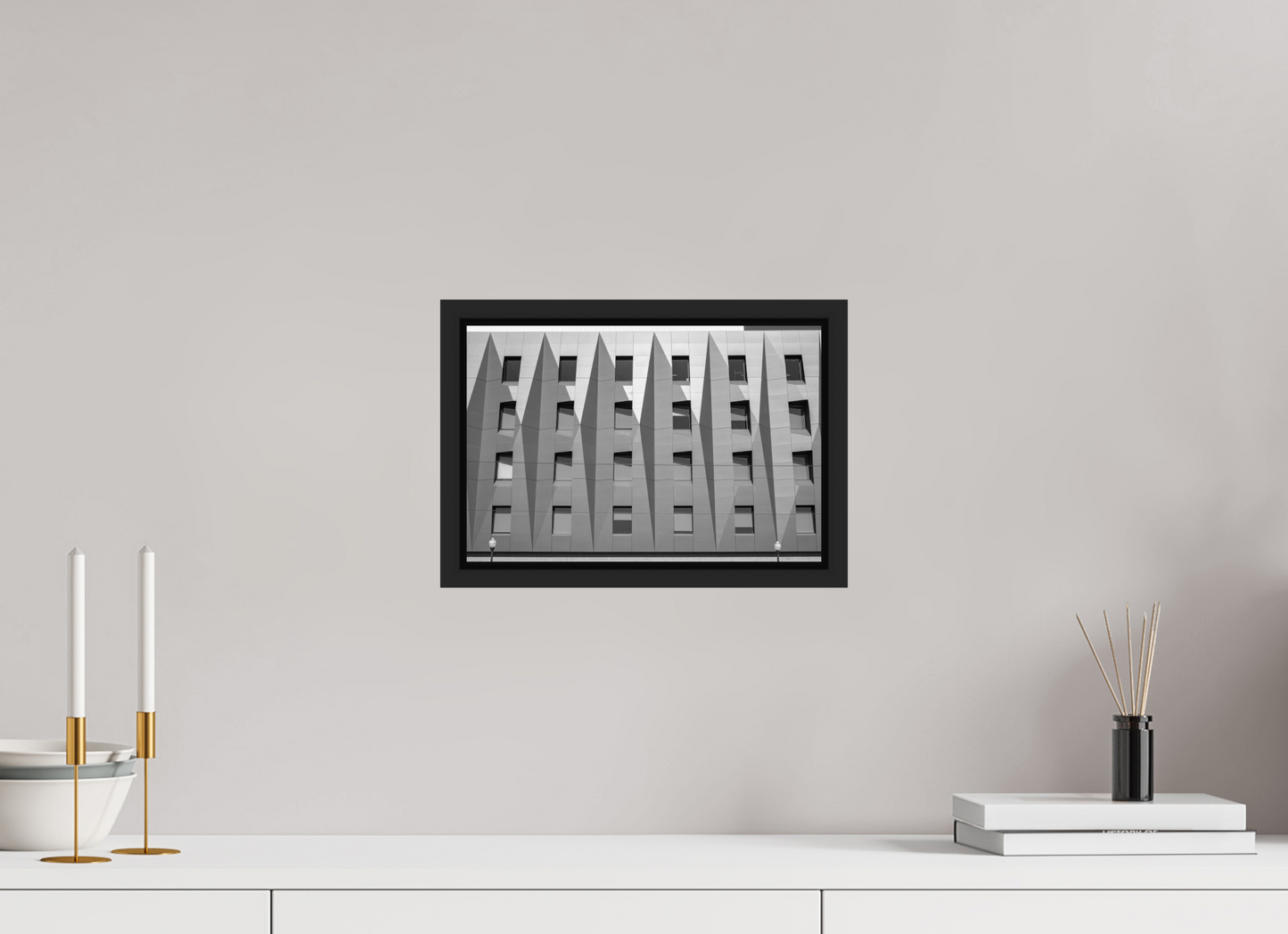 12 x 8″, B&W Paper Windows & Color