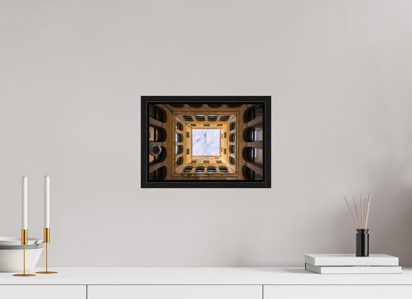12 x 8″, Floater Frame Sky Light