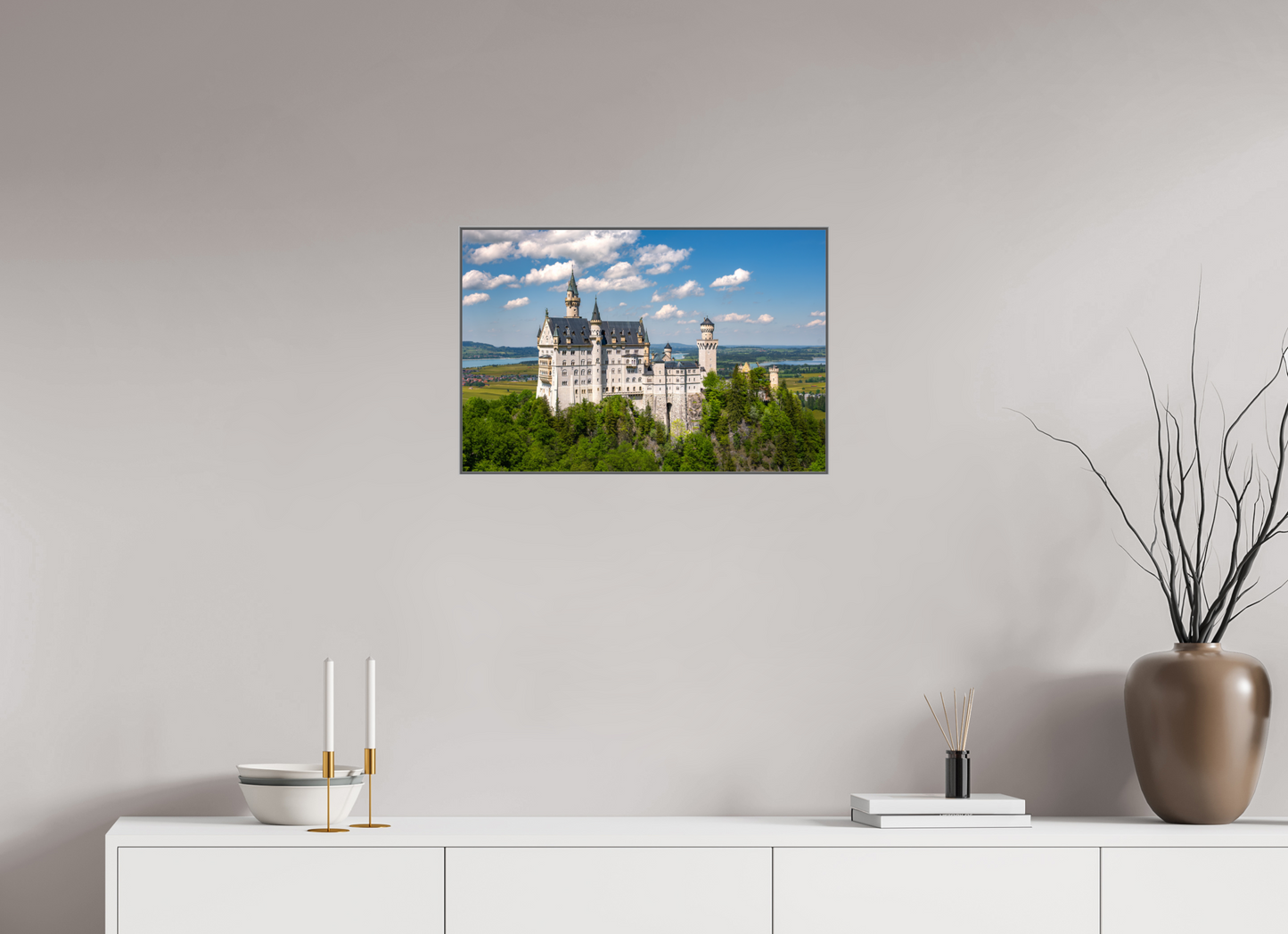 24 x 16″, Metal Print Acrylic Neuschwanstein Castle