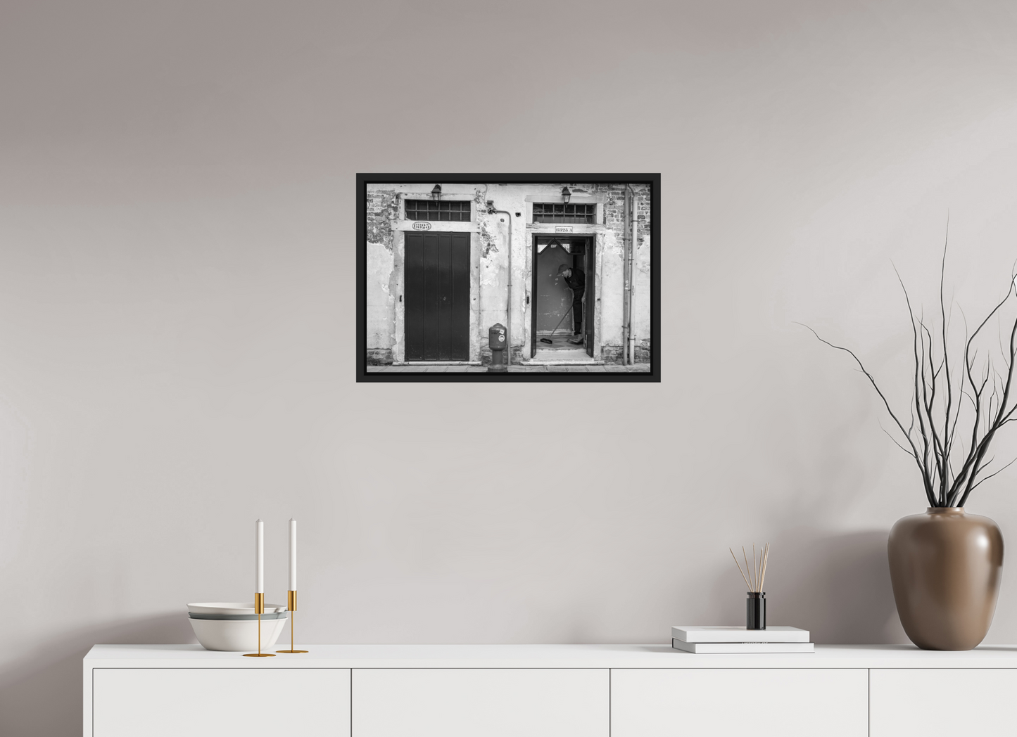 24 x 16″, B&W Paper Sweeping Moment