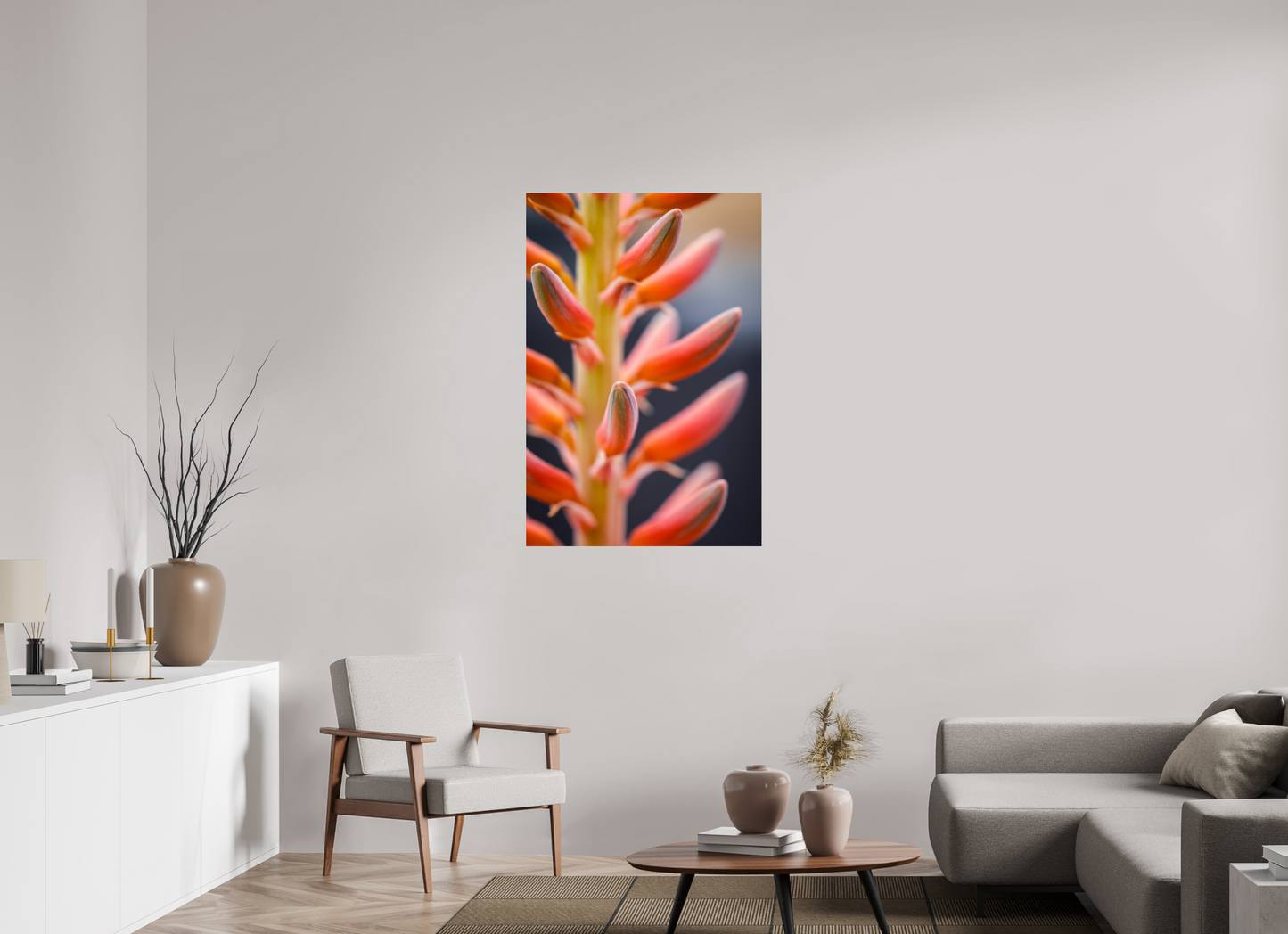 30 x 45″, Photo Print Under Acrylic Glass Red Buds