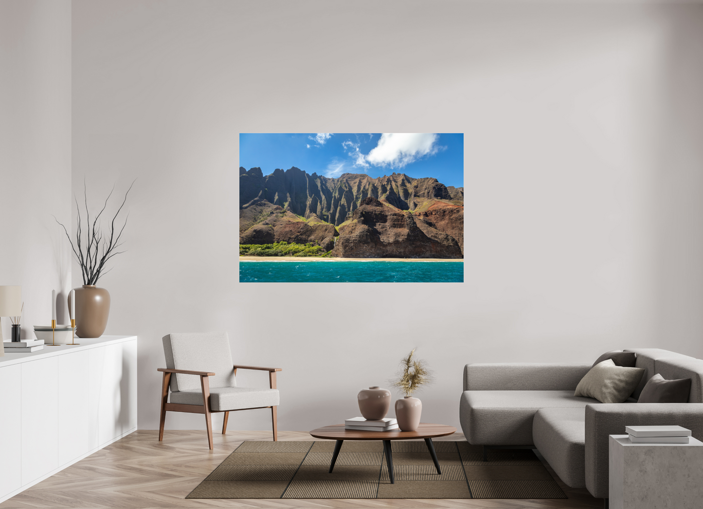 66 x 44″, Photo Print Under Acrylic Glass Napali Coast