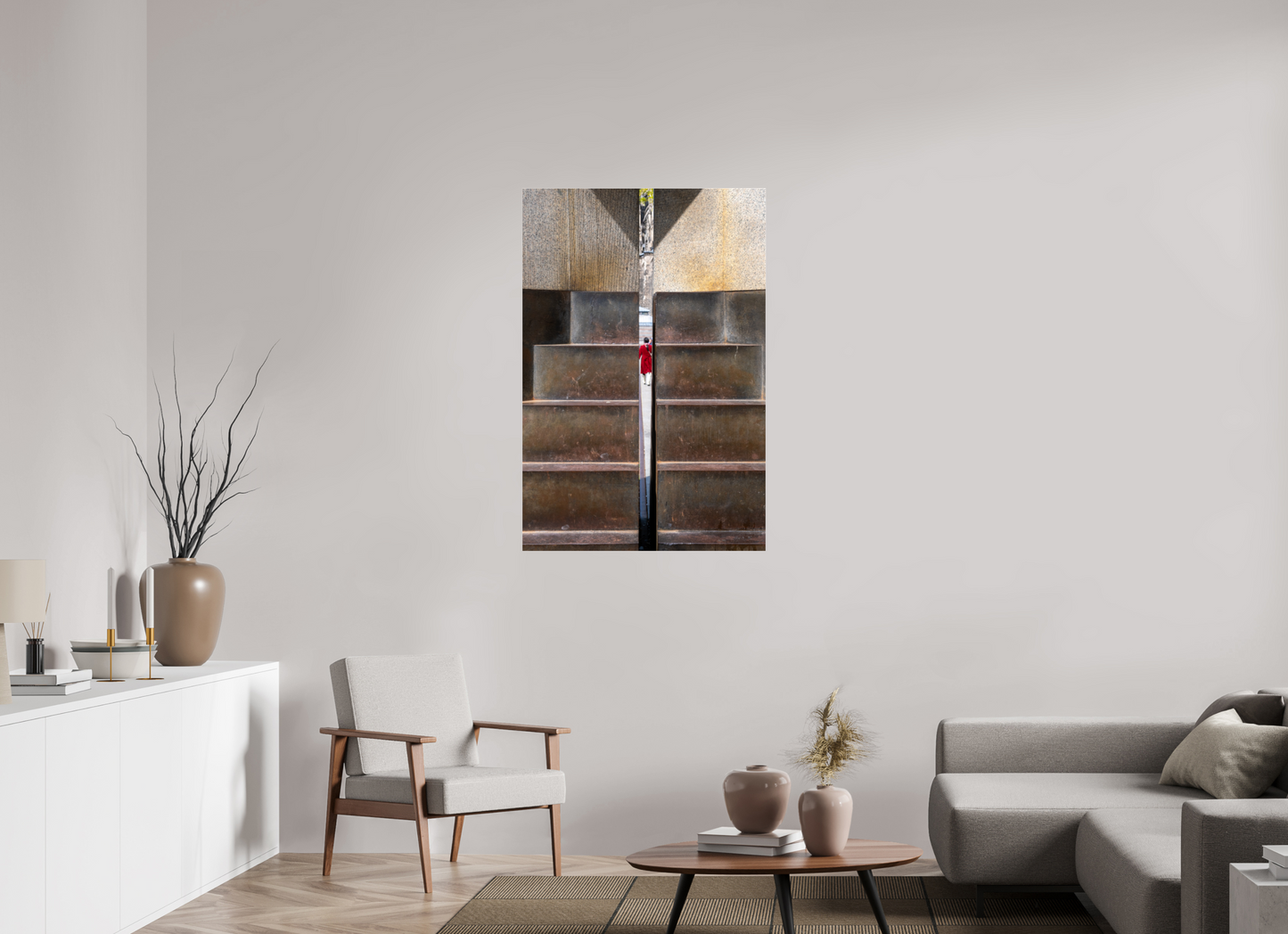 31 x 46.1″, Photo Print Under Acrylic Glass In Between