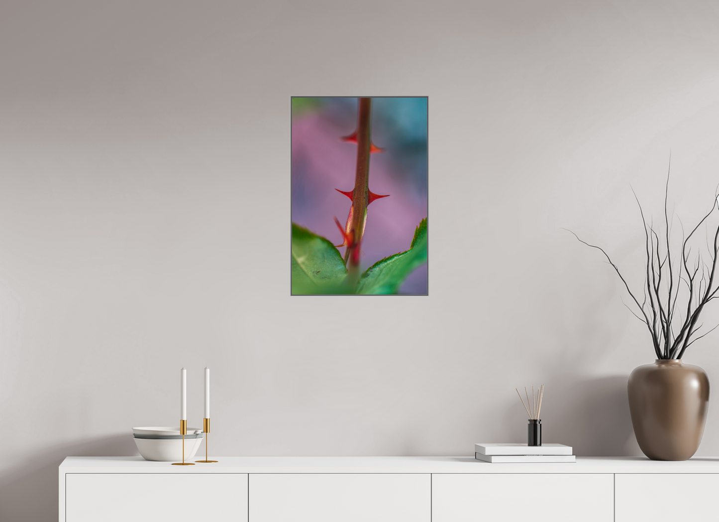 16 x 23.3″, Metal Print Acrylic Thorny One