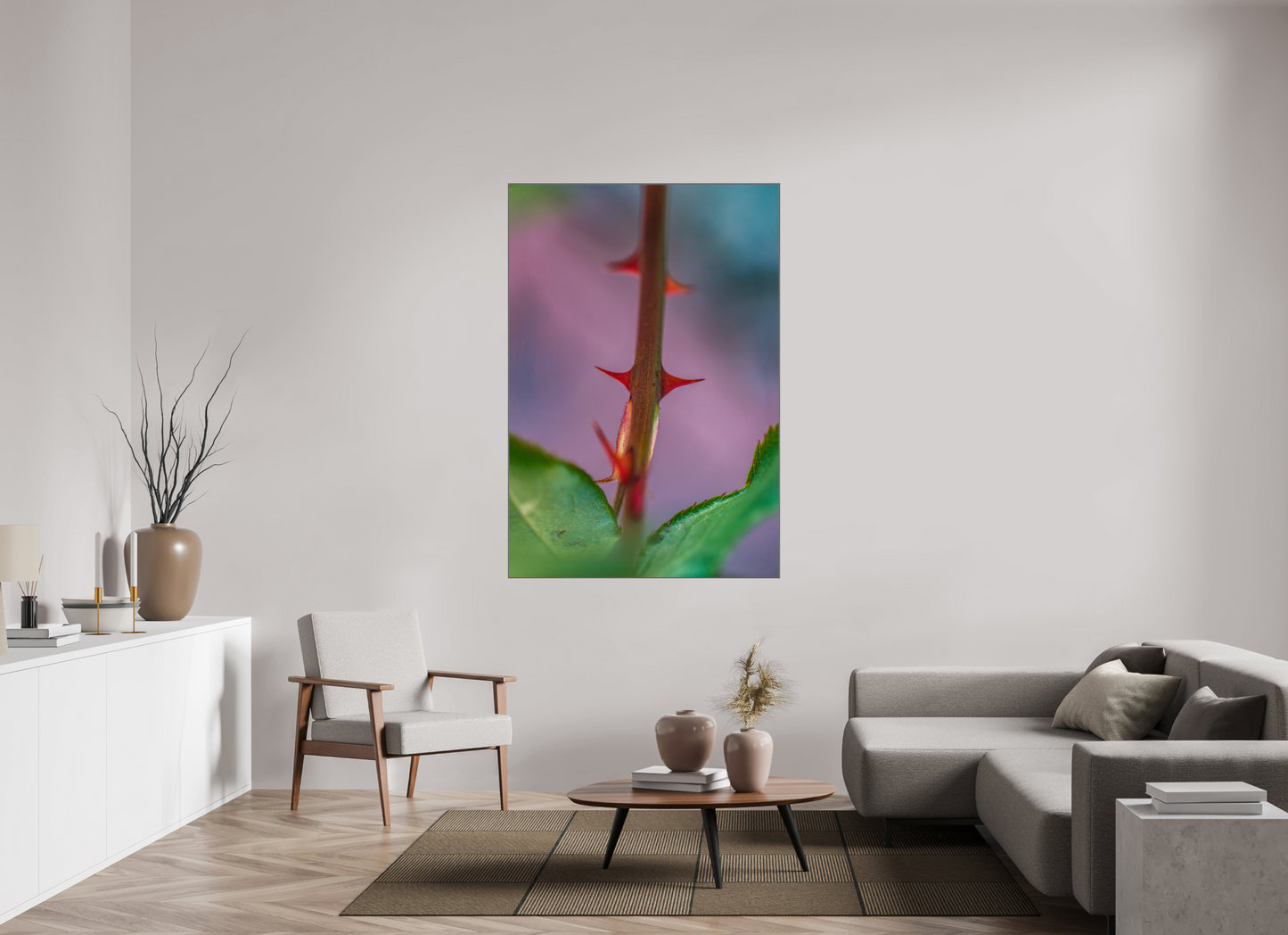 43 x 62.5″, Metal Print Acrylic Thorny One