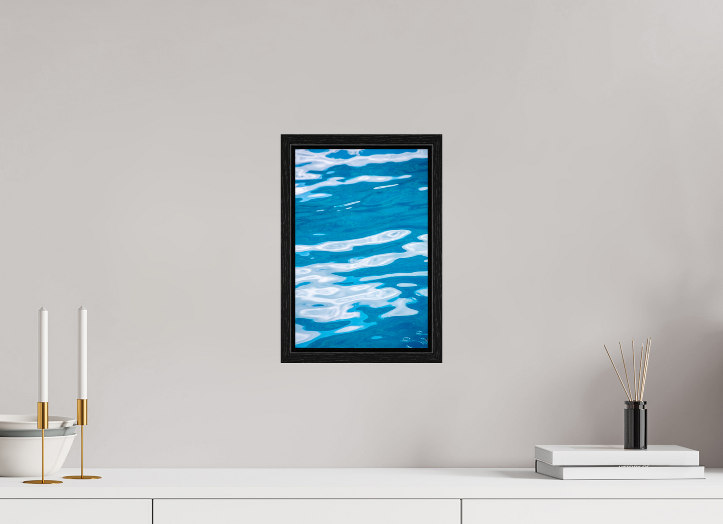 8 x 12″, Floater Frame Wavy Water