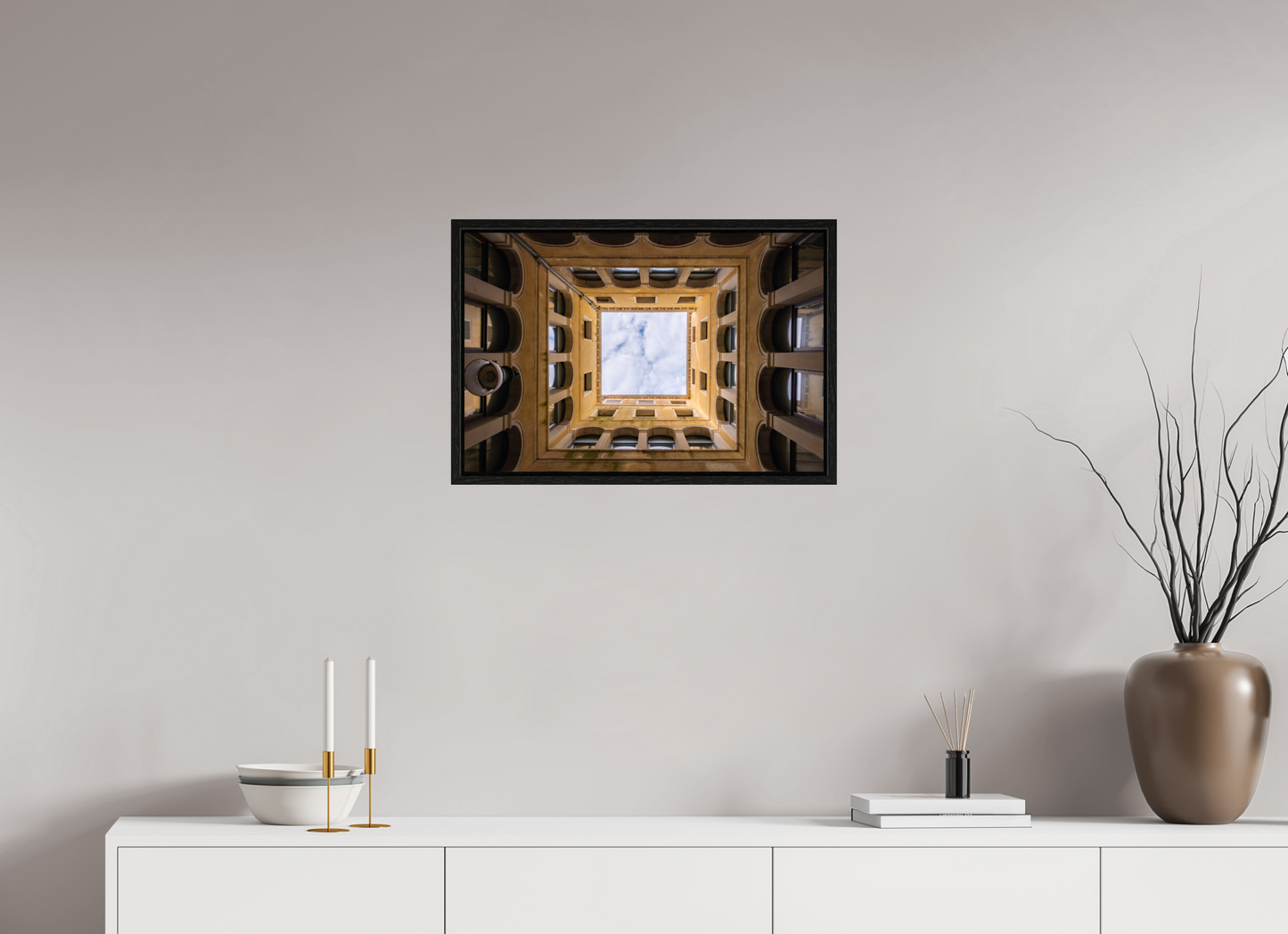 24 x 16″, Floater Frame Sky Light
