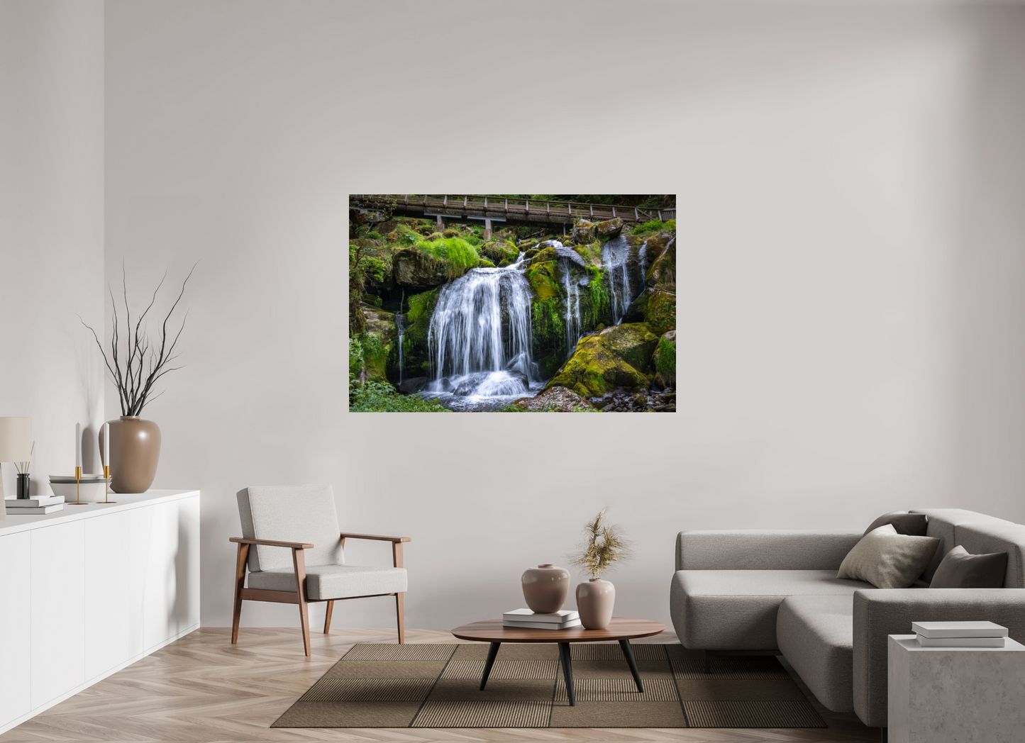 66 x 44″, Photo Print Under Acrylic Glass Triberg Falls