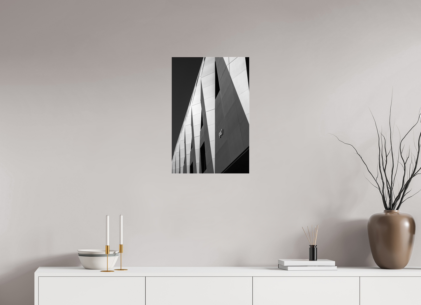 16 x 24″, Photo Print Under Acrylic Glass Triangles
