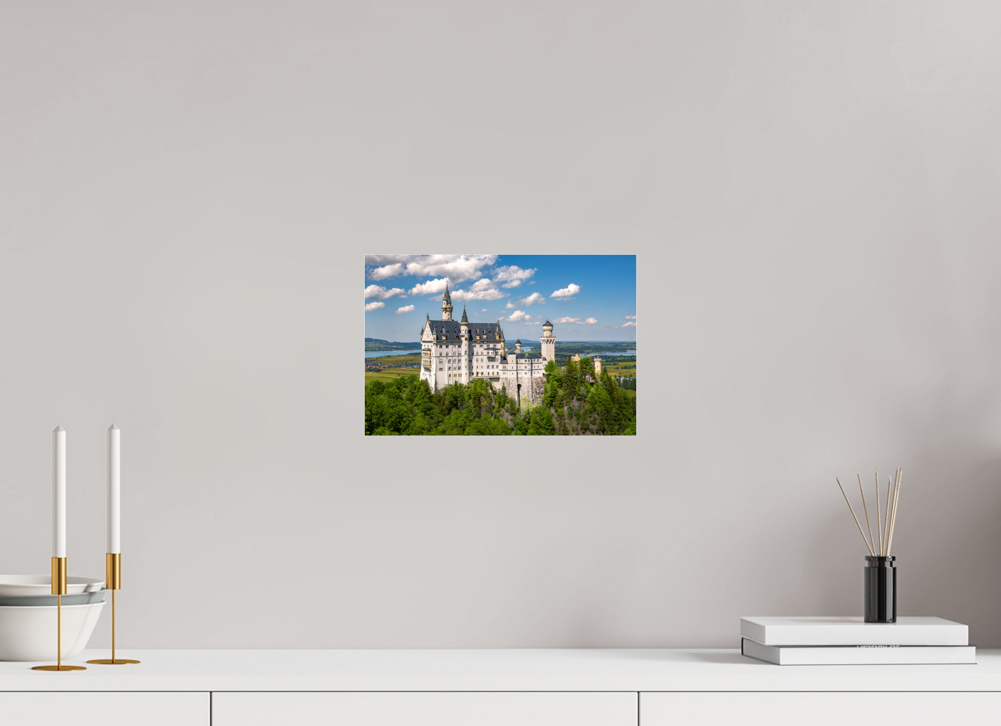 12 x 8″, Photo Print Under Acrylic Glass Neuschwanstein Castle