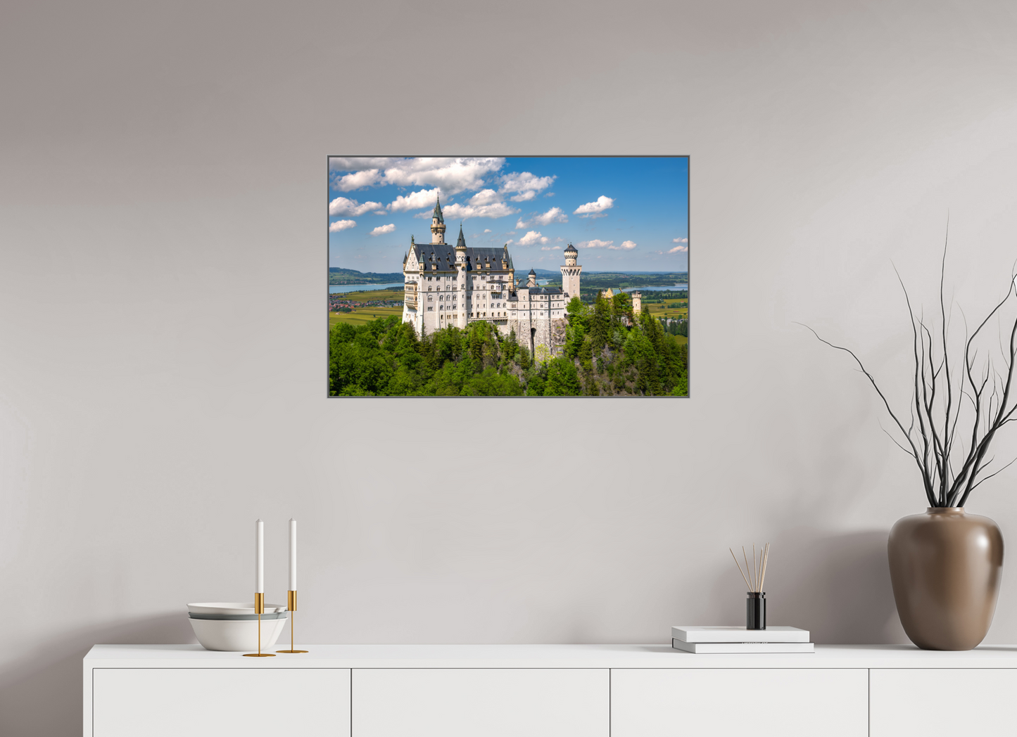 30 x 20″, Metal Print Acrylic Neuschwanstein Castle