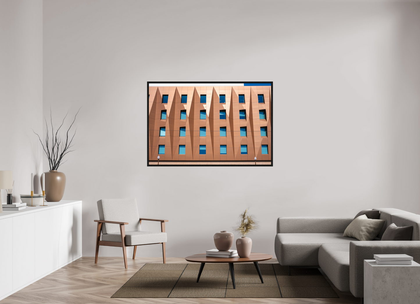 60 x 40″, Floater Frame Windows & Color
