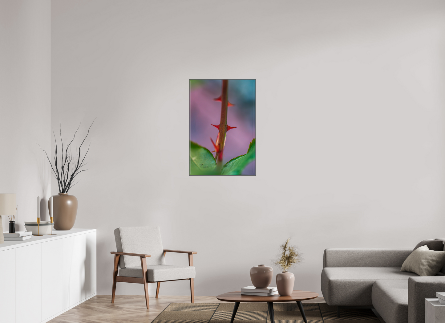 24 x 34.9″, Metal Print Acrylic Thorny One
