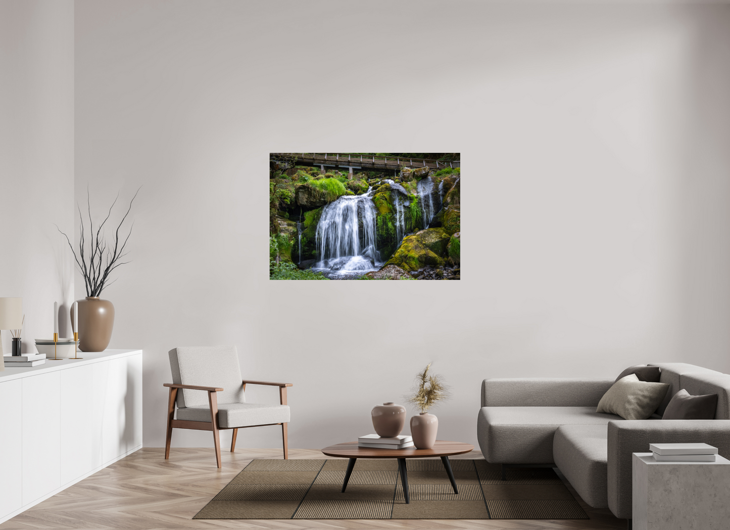 54 x 36″, Photo Print Under Acrylic Glass Triberg Falls