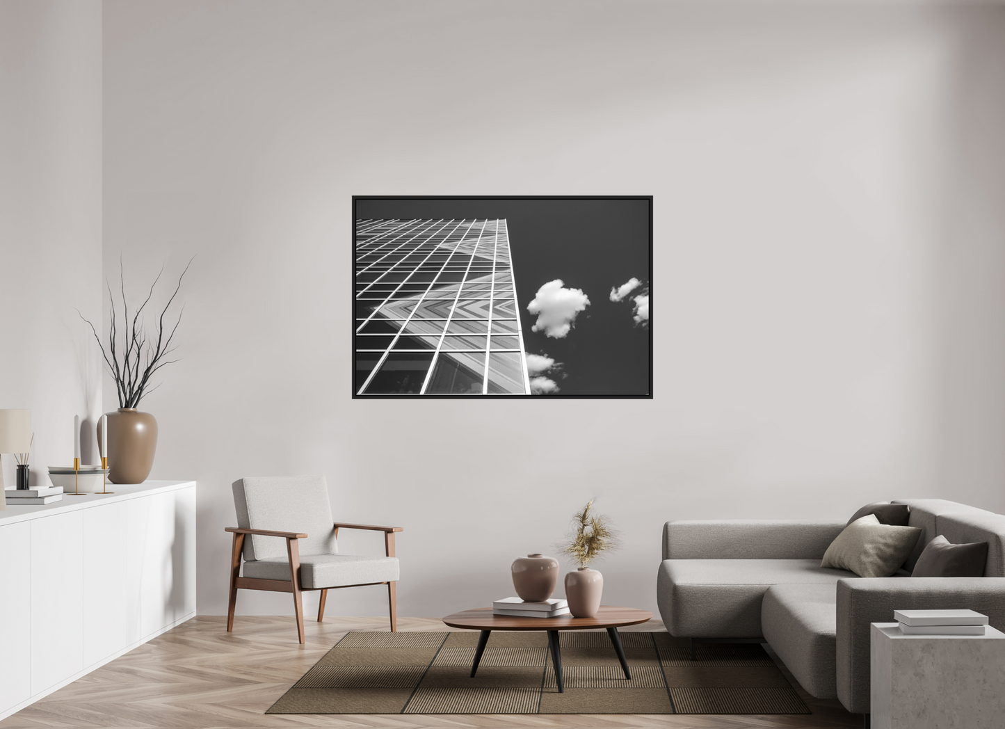 60 x 40″, B&W Paper RO RO Architecture