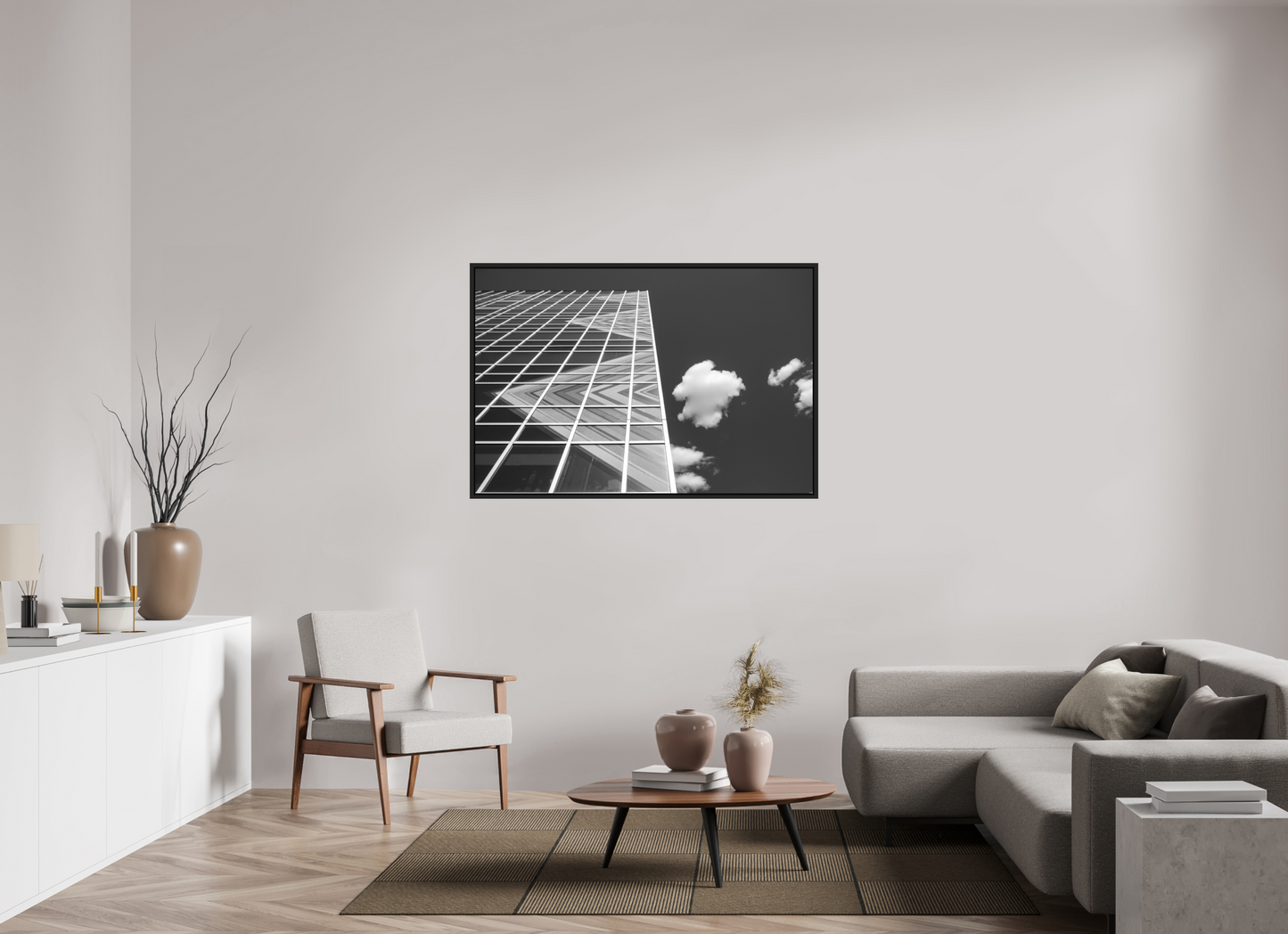 54 x 36″, B&W Paper RO RO Architecture