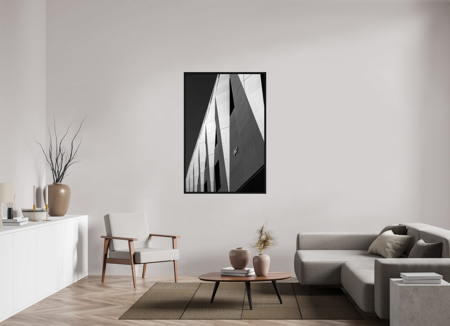 36 x 54″, Floater Frame Triangles