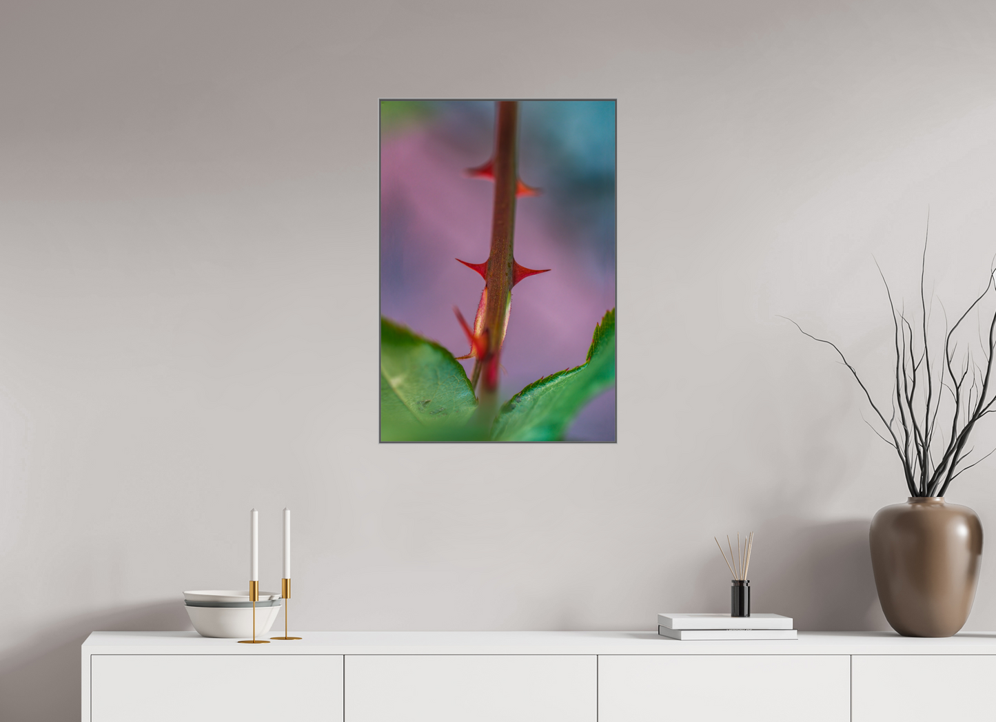 20 x 29.1″, Metal Print Acrylic Thorny One
