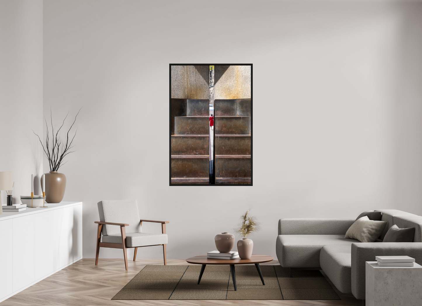 39 x 58″, Floater Frame In Between