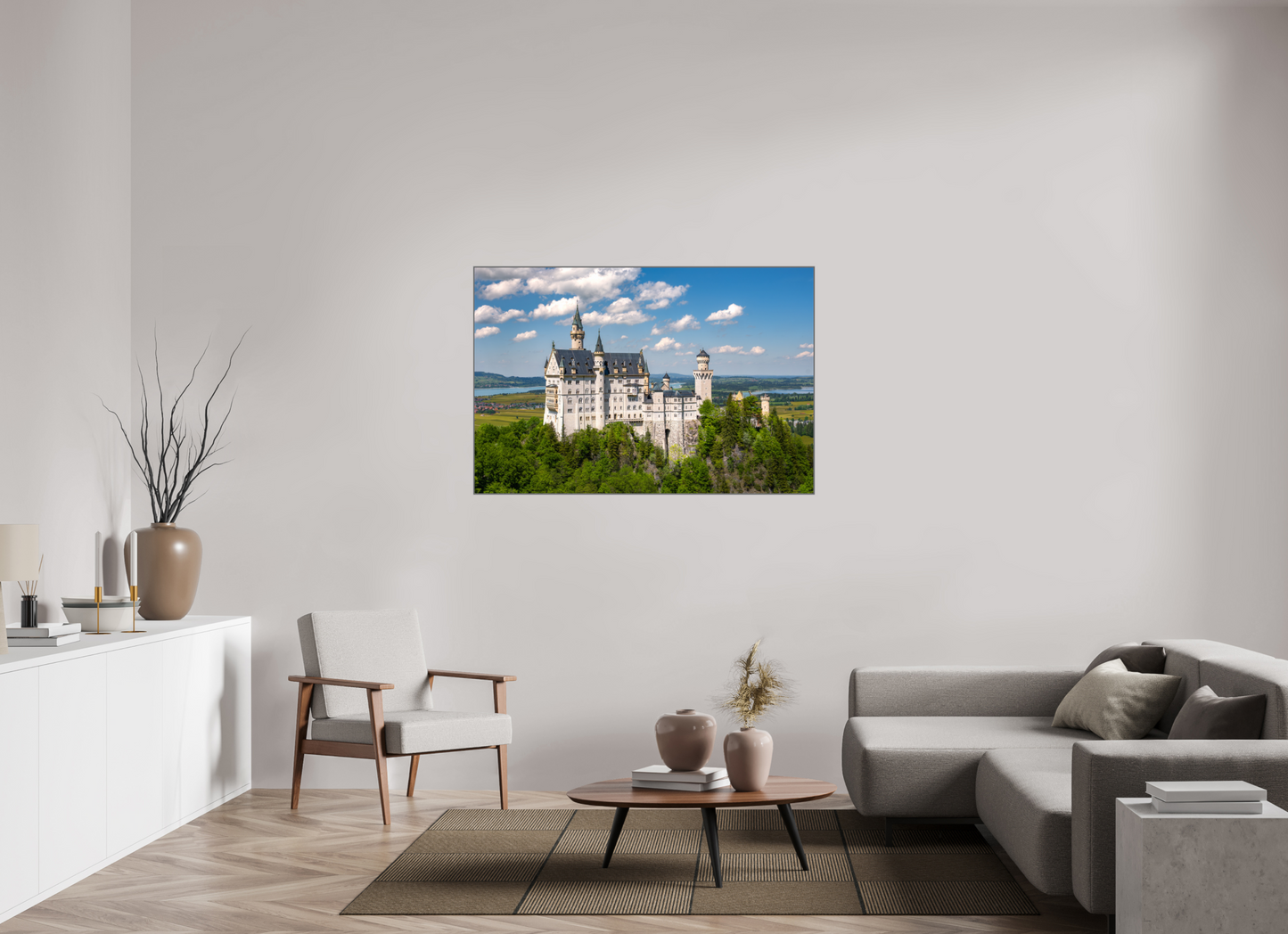54 x 36″, Metal Print Acrylic Neuschwanstein Castle