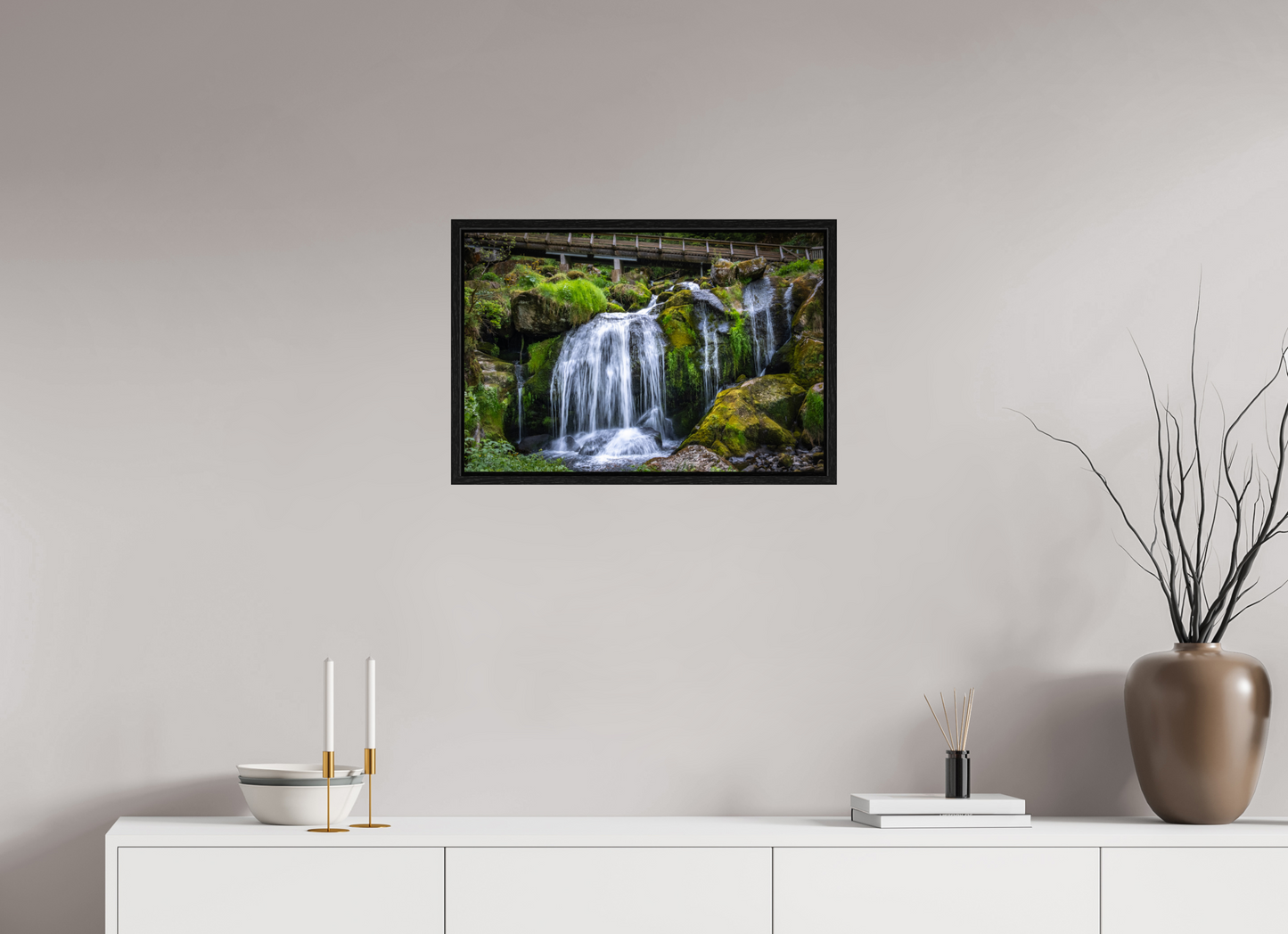 24 x 16″, Floater Frame Triberg Falls