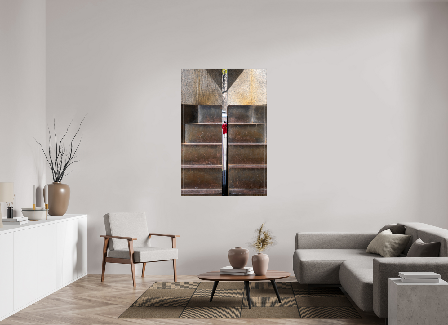 39 x 58″, Metal Print Acrylic In Between