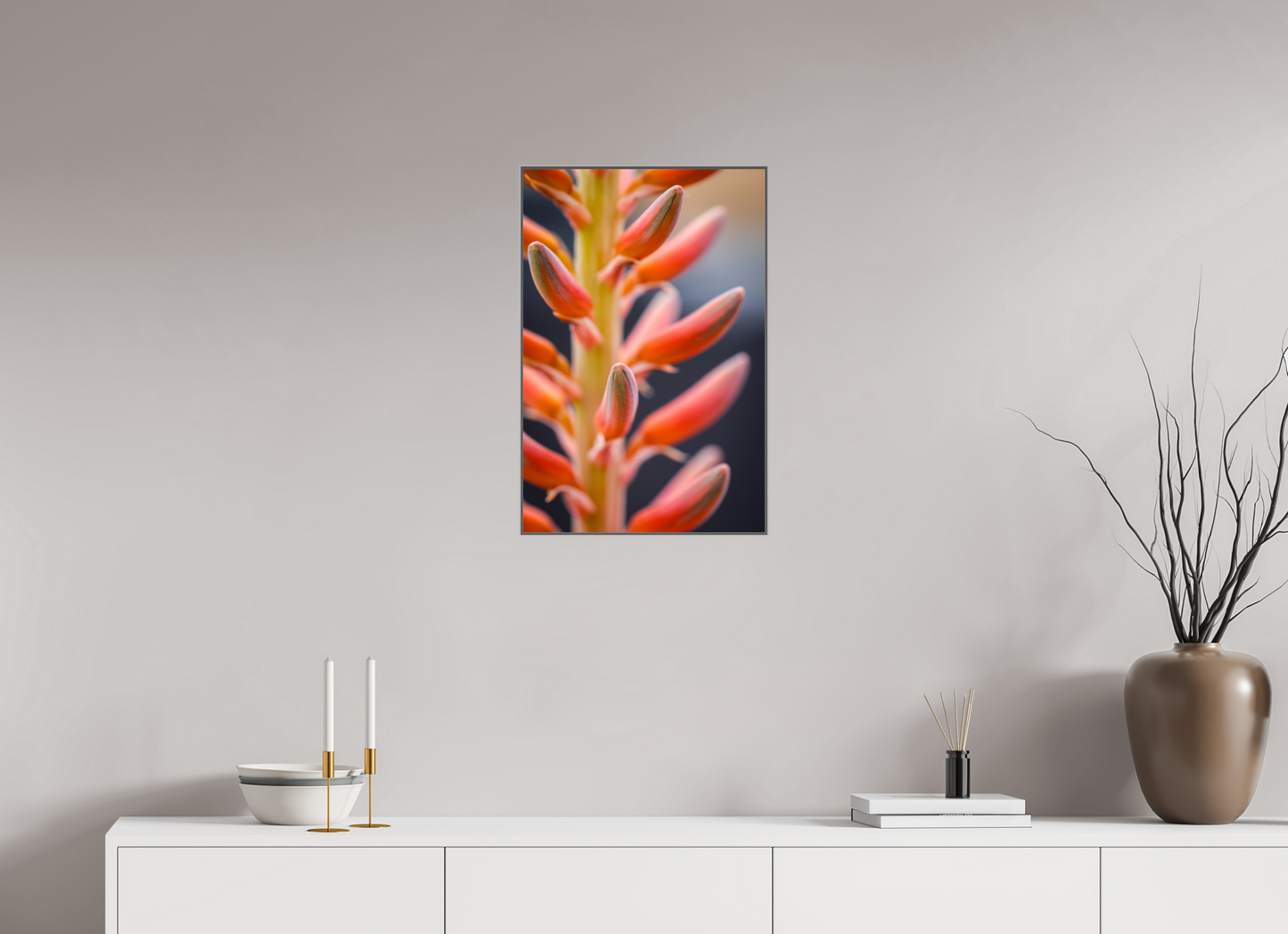 16 x 24″, Metal Print Acrylic Red Buds