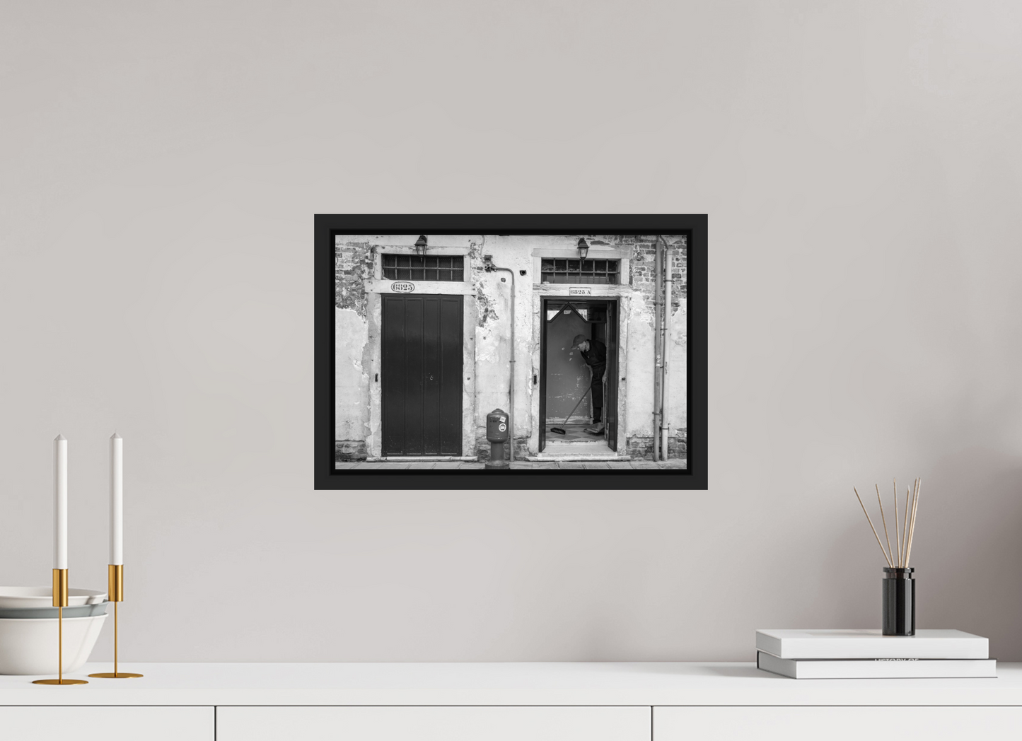 15 x 10″, B&W Paper Sweeping Moment