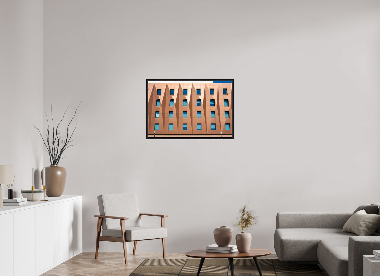 36 x 24″, Floater Frame Windows & Color