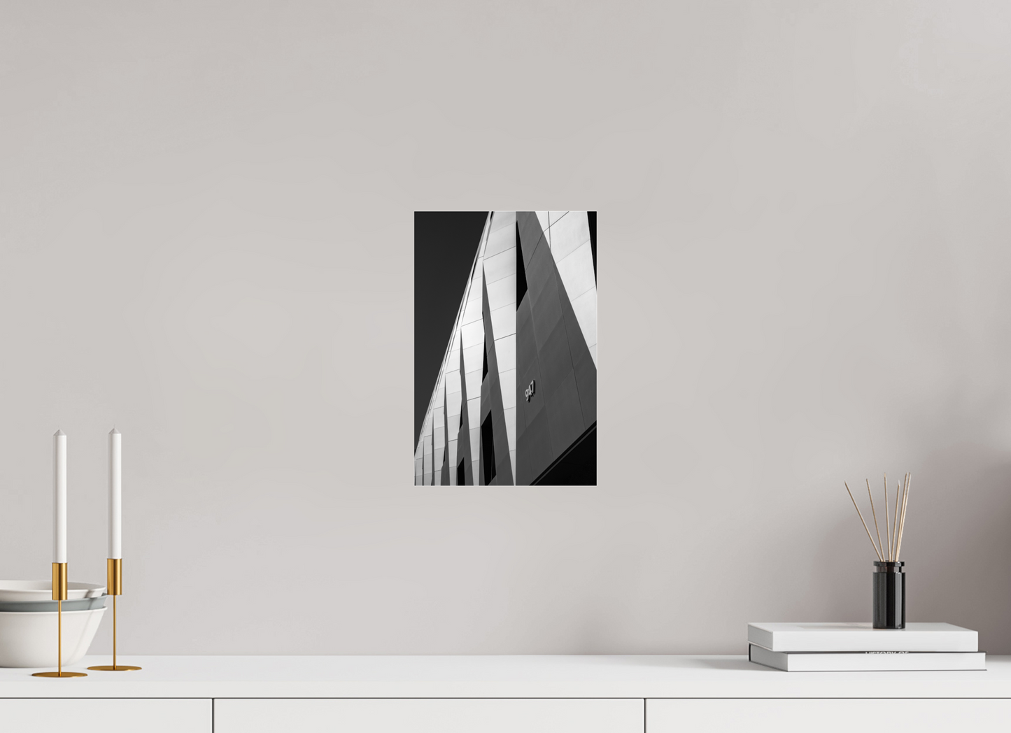 8 x 12″, Photo Print Under Acrylic Glass Triangles