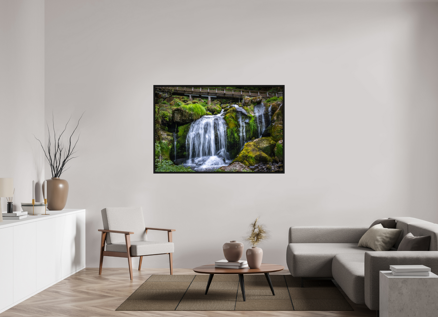 60 x 40″, Floater Frame Triberg Falls