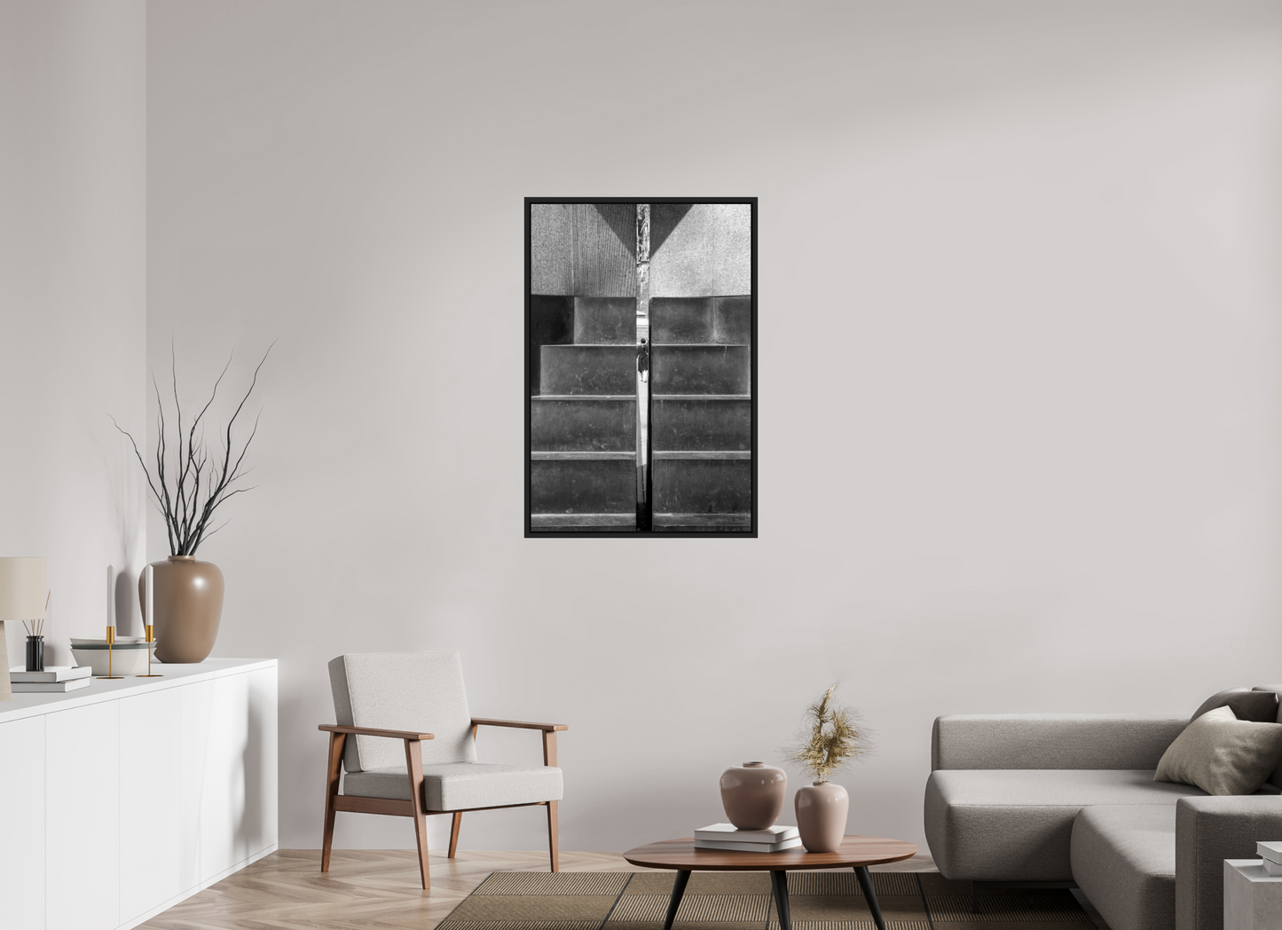 28 x 41.7″, B&W Paper In Between