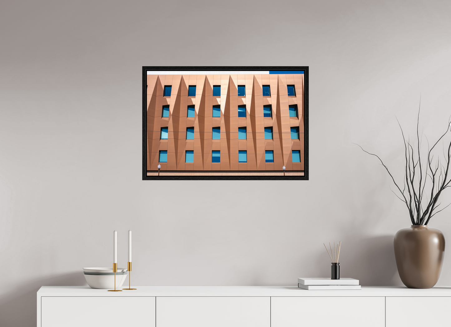 30 x 20″, Floater Frame Windows & Color