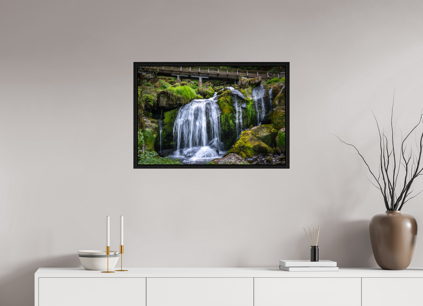 30 x 20″, Floater Frame Triberg Falls