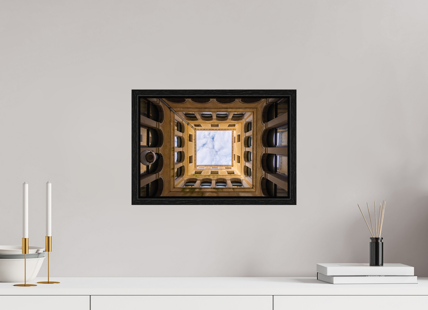 15 x 10″, Floater Frame Sky Light