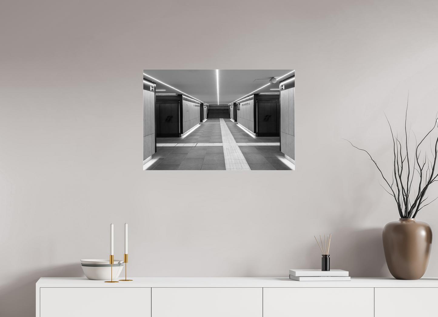 30 x 20″, Photo Print Under Acrylic Glass Linear Station