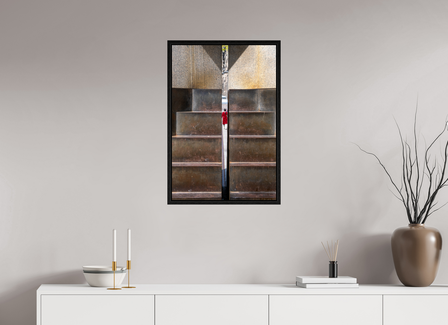 20 x 29.8″, Floater Frame In Between