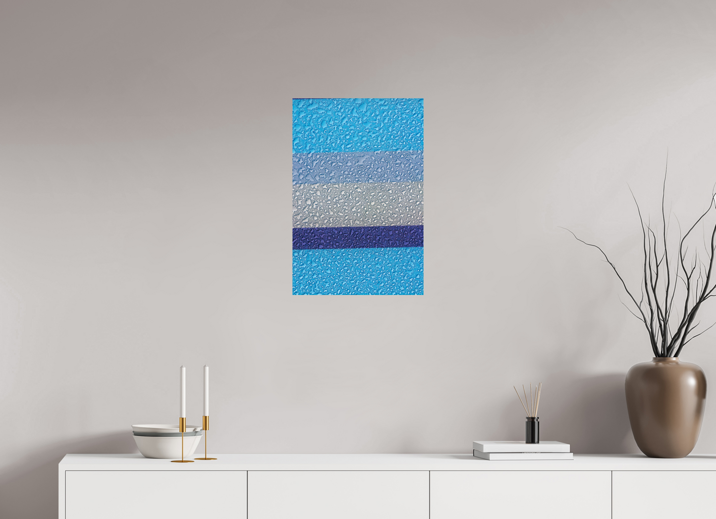 16 x 24″, Photo Print On Fuji Crystal DP II Drops On Blue