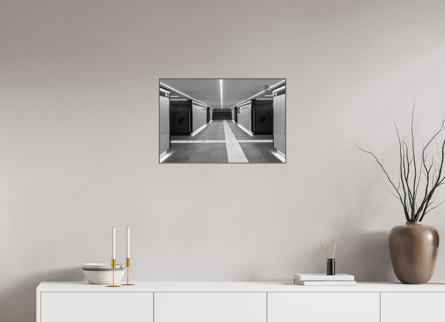 24 x 16″, Metal Print Acrylic Linear Station