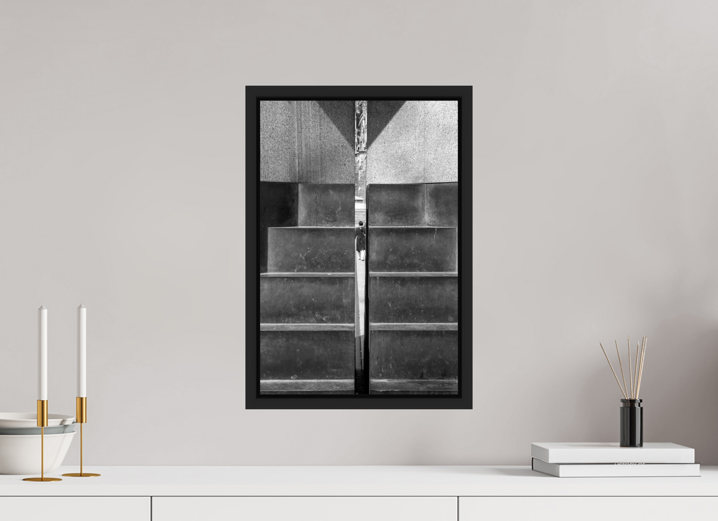 12 x 17.8″, B&W Paper In Between