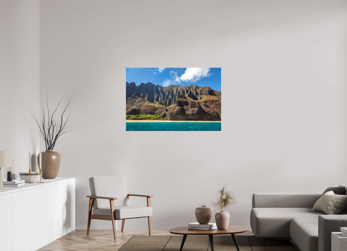 45 x 30″, Photo Print Under Acrylic Glass Napali Coast