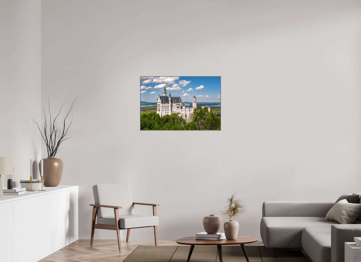 36 x 24″, Metal Print Acrylic Neuschwanstein Castle