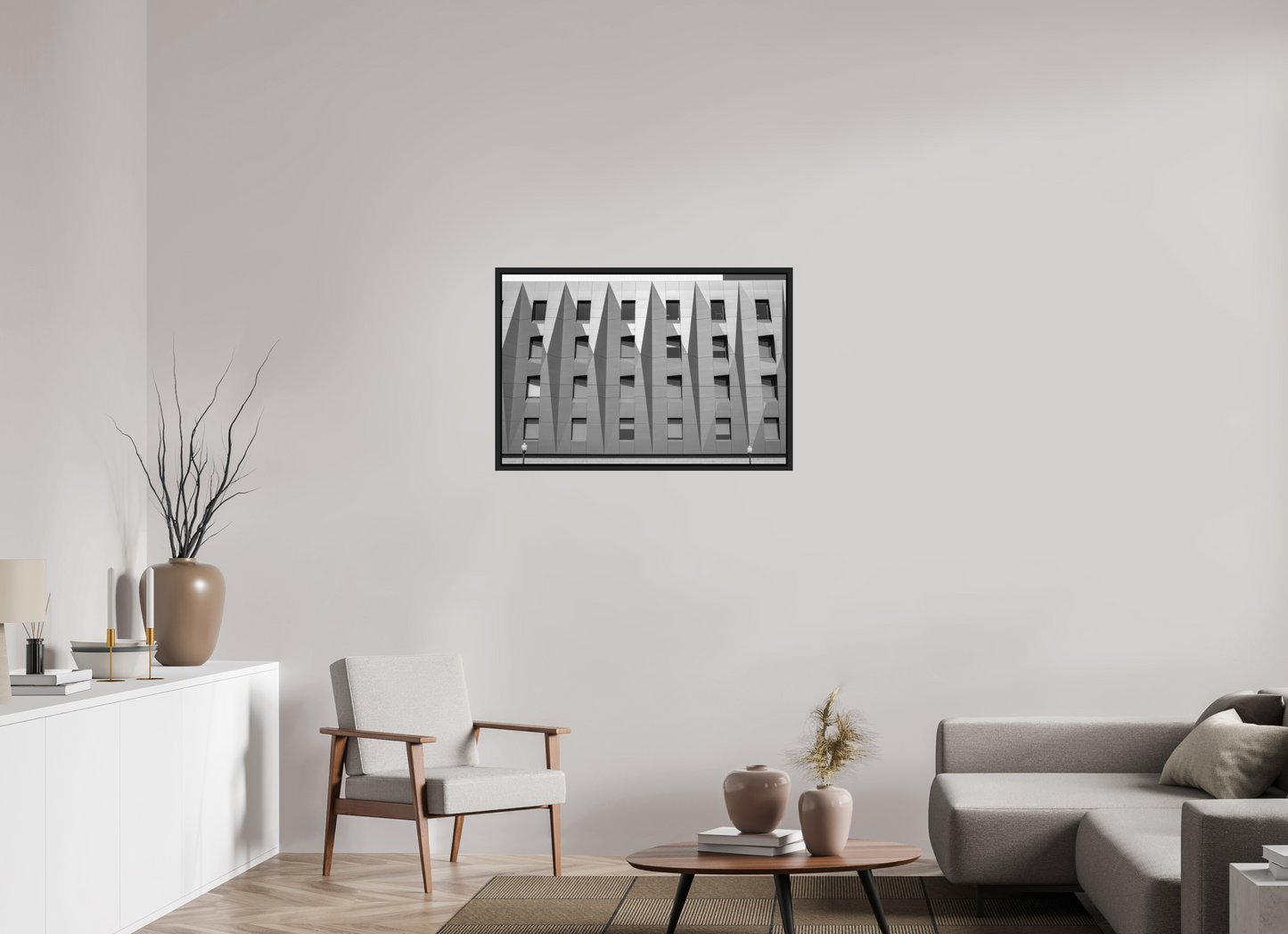 36 x 24″, B&W Paper Windows & Color