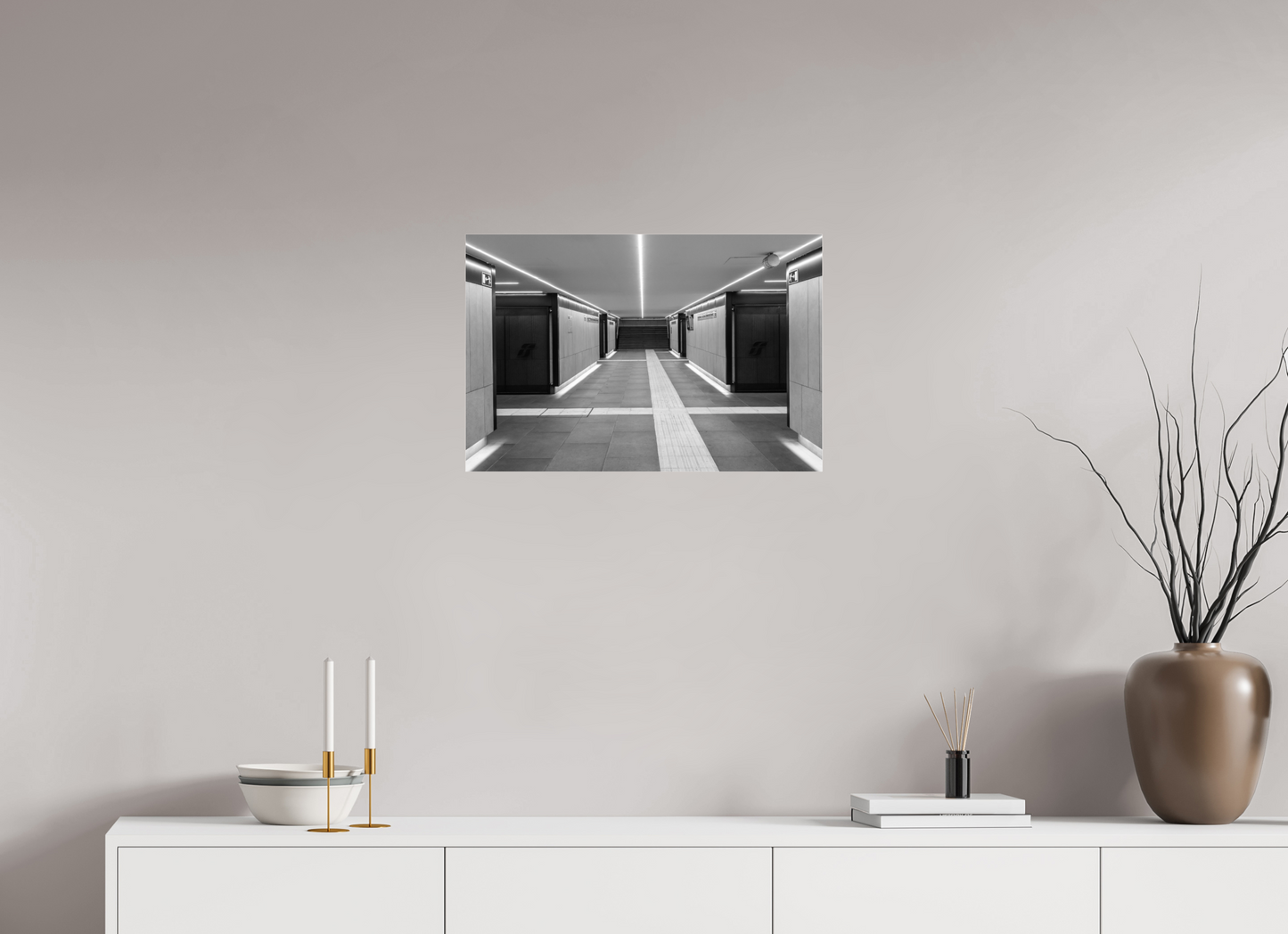 24 x 16″, Photo Print Under Acrylic Glass Linear Station