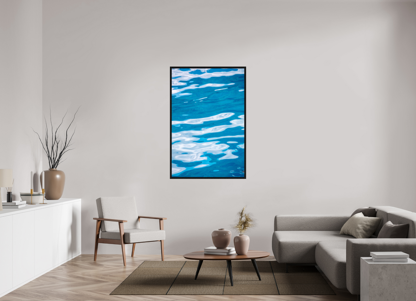 36 x 54″, Floater Frame Wavy Water