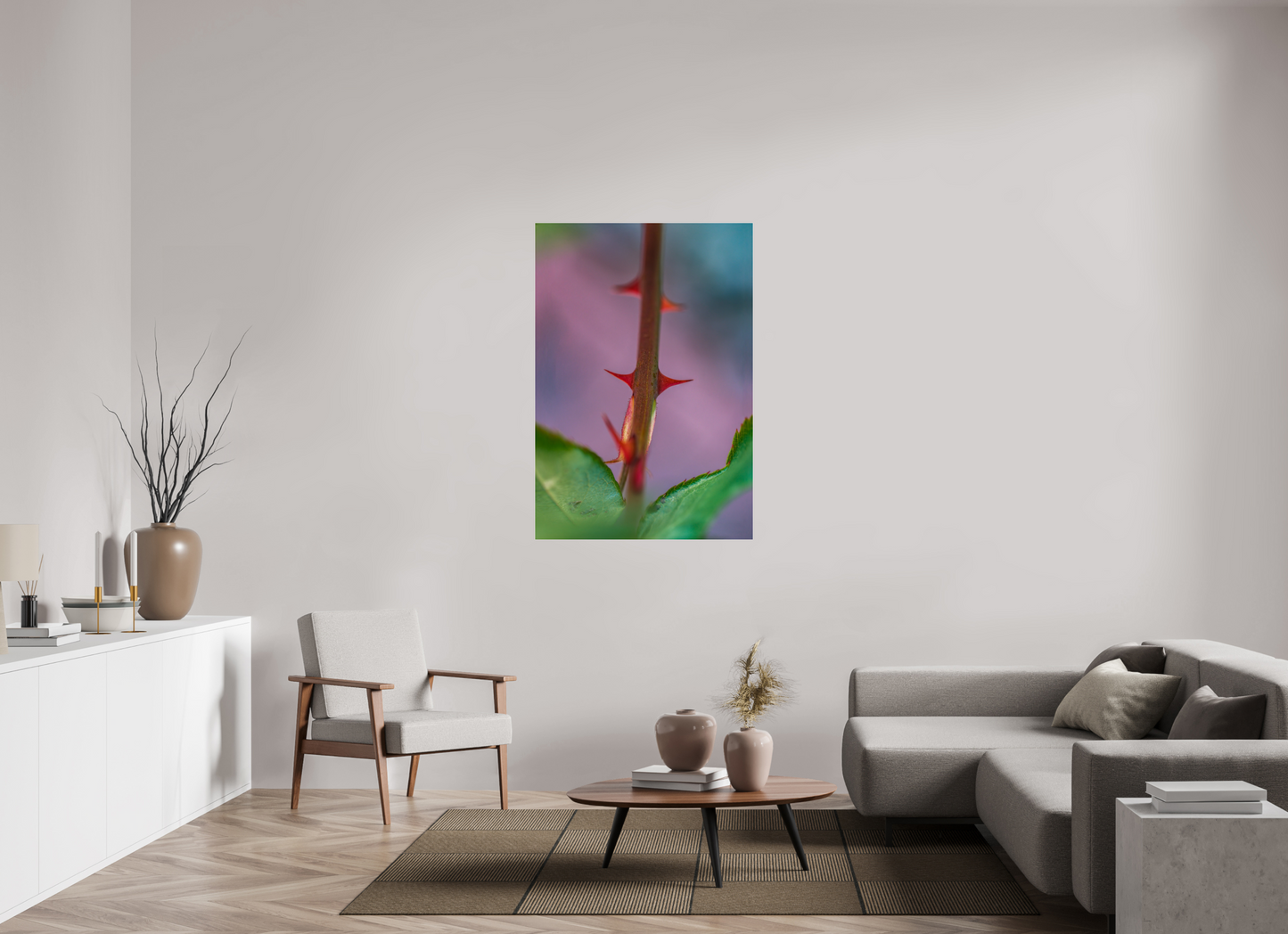 35 x 50.9″, Photo Print Under Acrylic Glass Thorny One