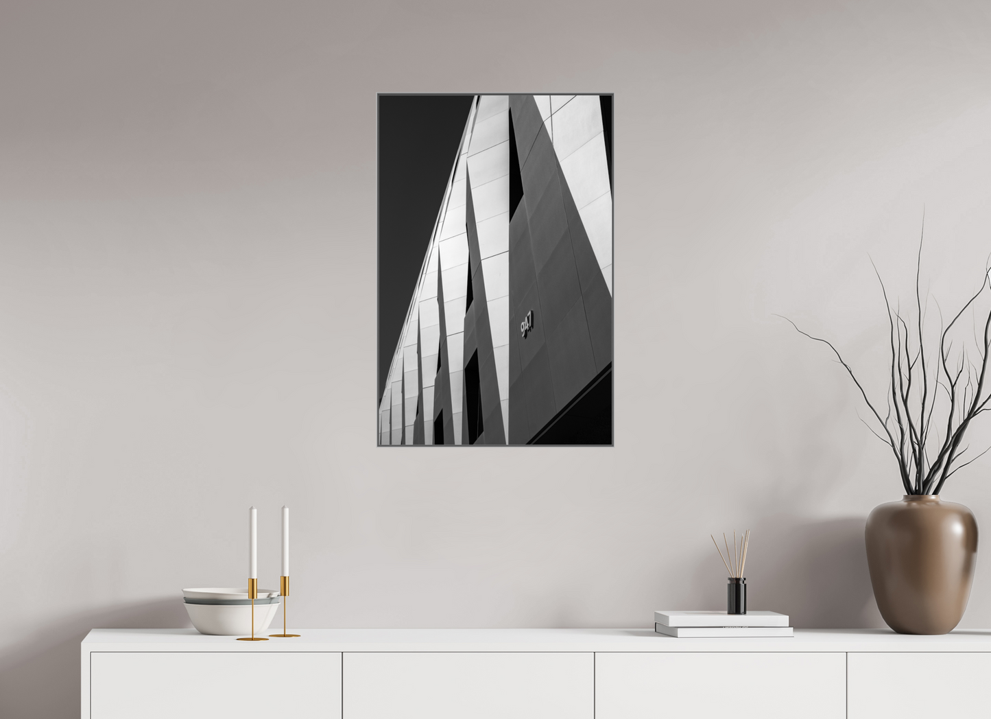 20 x 30″, Metal Print Acrylic Triangles